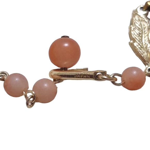 Vintage Japan Four Strand Necklace 14-17" Multi Pink Graduated Beads Hook Clasp - Picture 4 of 6